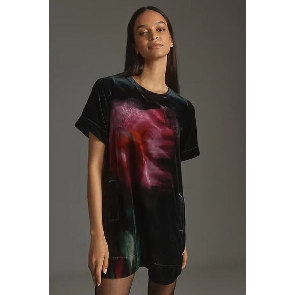 nwt ANTHROPOLOGIE sz L The Emmy Swing dress: Velvet edition - Picture 1 of 2